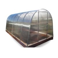 Теплица Сибирская Мини 24М-1 с поликарбонатом, 8м (труба 20*20, шаг 1м)